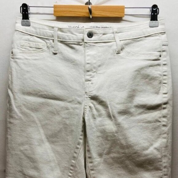 Mossimo Crop Jegging Women's 6/28R White Ultra Stretch High Rise Denim Jeggings - Picture 2 of 11